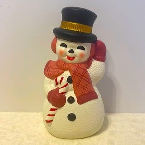 Vintage Hand painted Ceramic Snowman